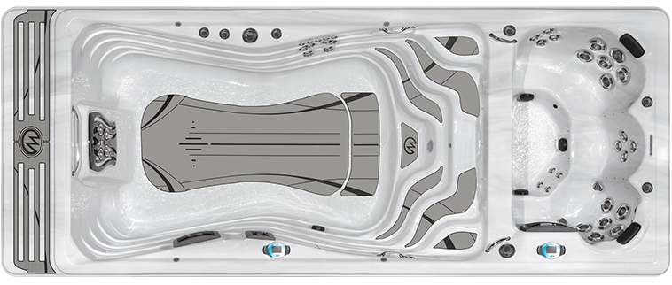 H2X Swimspa by Master Spas the Trainer 19 D downshot